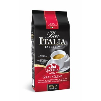 Кофе в зернах Espresso Gran Crema, пакет 1000 г, Bar Italia